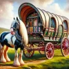 Bow Top Wagon Diamond Painting