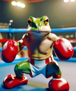 Boxer Frog Diamond Painting