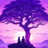 Boy And Girl Silhouette Diamond Painting