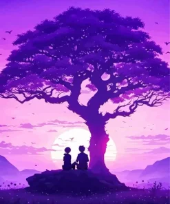 Boy And Girl Silhouette Diamond Painting