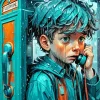 Boy Crying Diamond Painting