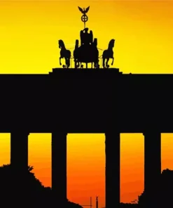 Brandenburg Gate Silhouette Diamond Painting