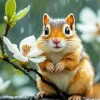 Chipmunk Face Art Diamond Painting