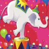 Circus Elephant Diamond Painting