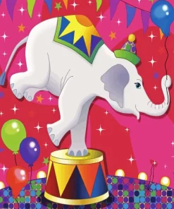 Circus Elephant Diamond Painting