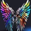 Colorful Angel Wings Art Diamond Painting