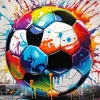 Colorful Soccer Ball Diamond Painting