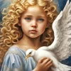 Cool Dove And Angel Diamond Painting