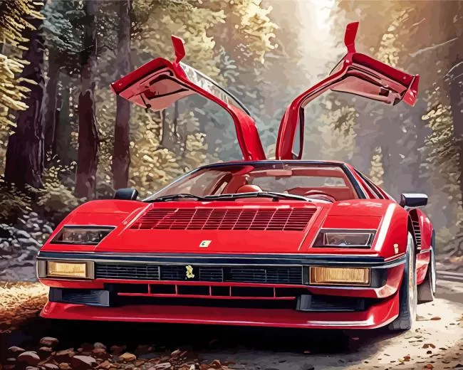 cool ferrari 308 art Diamond Paints Cool Ferrari 308 Art Diamond Painting