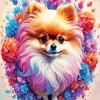 Cool Pomeranian Art Diamond Painting