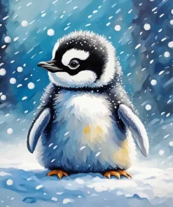 Cute Little Baby Penguin Diamond Painting