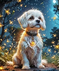 Cute Maltese Art Diamond Painting
