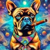 Dog Smoking Art Diamond Painting