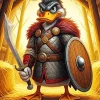 Duck Warrior Art Diamond Painting