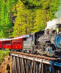 Durango Silverton Train Art Diamond Painting