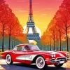 Eiffel Tower Car Diamond Painting