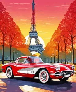 Eiffel Tower Car Diamond Painting