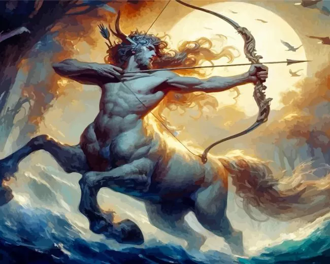 elk centaur art Diamond By Numbers Elk Centaur Art Diamond Painting