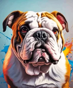 English Bulldog Art Diamond Painting