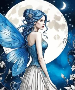 Fairy And Moon Diamond Painting