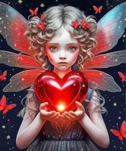 Fairy Red Art Diamond Painting
