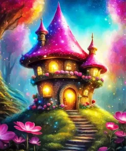 Fancy Fairy House Diamond Painting