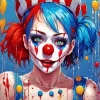 Female Clown Anime Diamond Painting