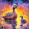 Female Duck Diamond Painting