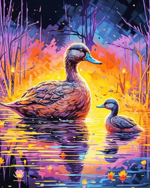 female duck Diamond Paints Female Duck Diamond Painting
