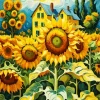 Field Of Sunflowers Van Gogh Art Diamond Painting