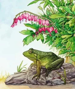 Frog On A Rock Diamond Painting