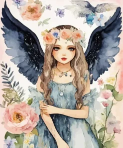 Girl With Wings Diamond Painting