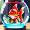Goldfish In A Bowl Diamond Painting