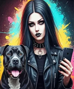 Goth Girl Diamond Painting