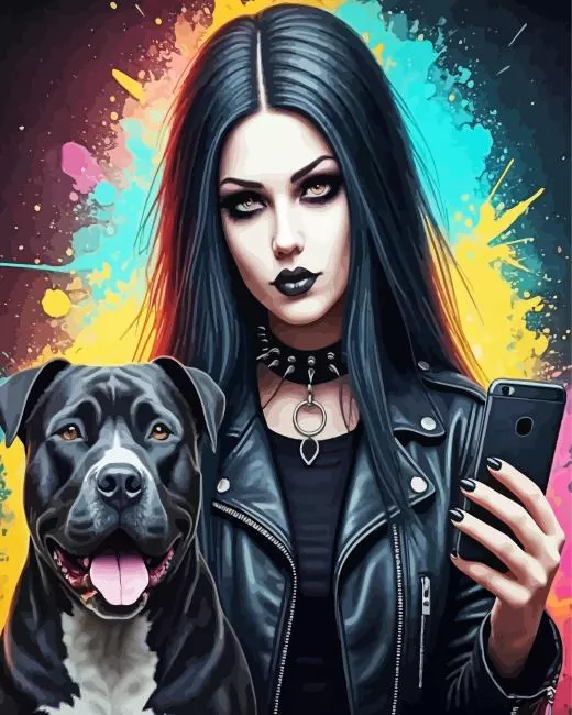 goth girl Diamond Paints Goth Girl Diamond Painting