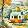 Gypsy Wagon Diamond Painting