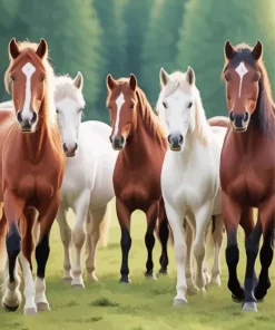 Herd Of Horses Diamond Painting