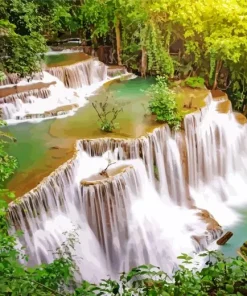 Huay Mae Khamin Waterfall Diamond Painting