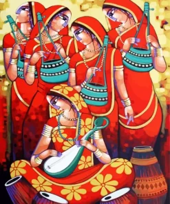 Indian Folk Art Diamond Painting