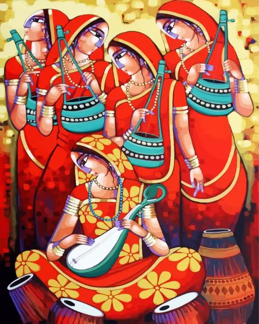 indian folk art Diamond Paints Indian Folk Art Diamond Painting