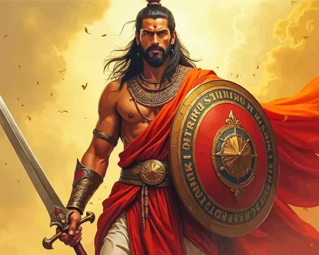 indian warrior Diamond By Numbers Indian Warrior Diamond Painting