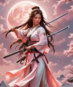 Katana Girl Diamond Painting