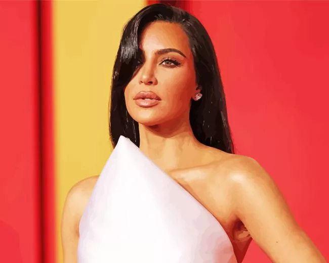 kim kardashian Diamond With Numbers Kim Kardashian Diamond Painting