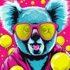 Koala Bubble Gum Diamond Painting