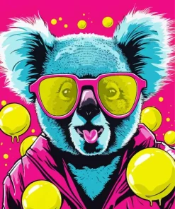 Koala Bubble Gum Diamond Painting