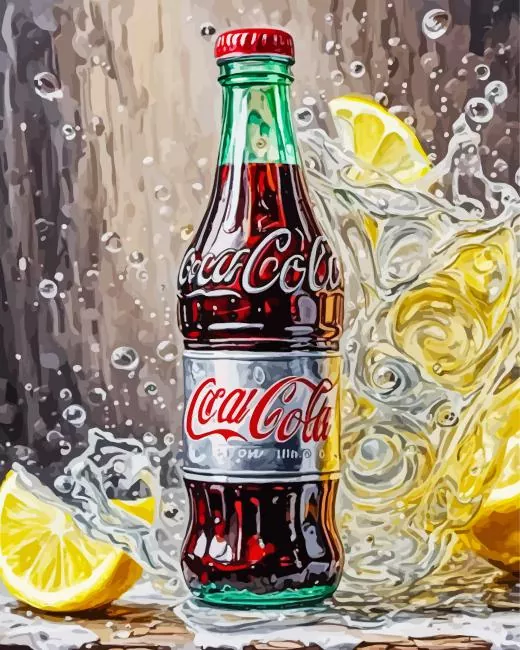 lemon coca cola Diamond By Numbers Lemon Coca Cola Diamond Painting