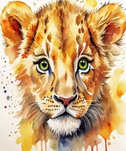 Lion Cub Art Diamond Painting