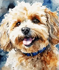 Maltipoo Dog Art Diamond Painting