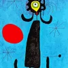 Miro Woman In Front Of The Sun Diamond Painting