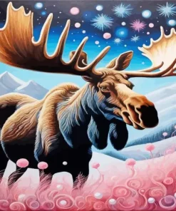 Moose Diamond Painting